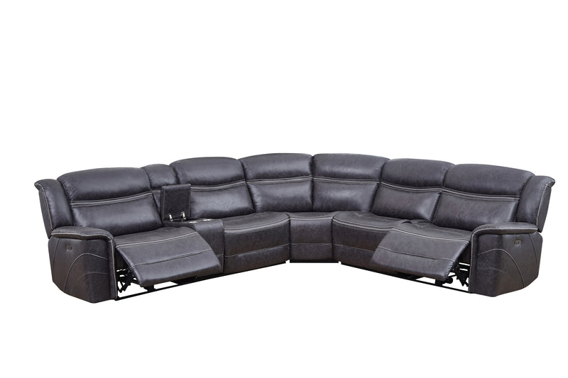 Bluefield 6-piece Modular Motion Sectional Charcoal