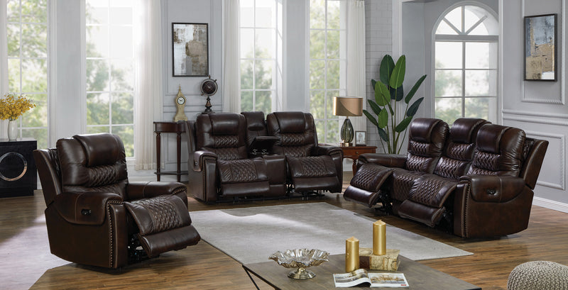 North Cushion Back Power^2 Glider Recliner Grey