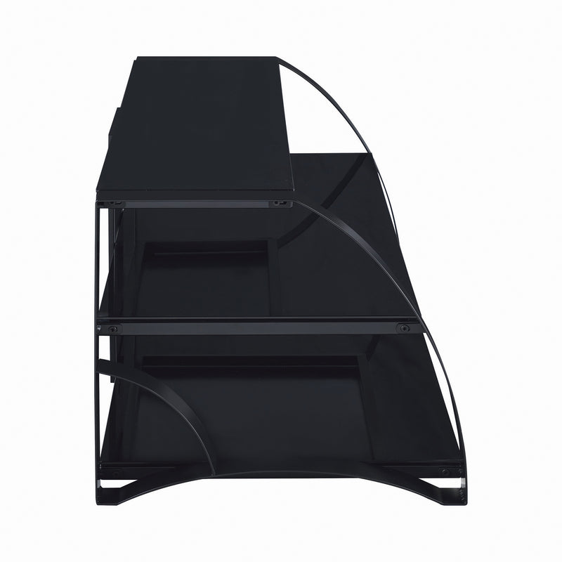 3-tier TV Console Black