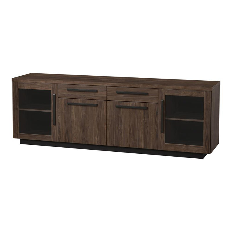 4-drawer TV Console Aged Walnut