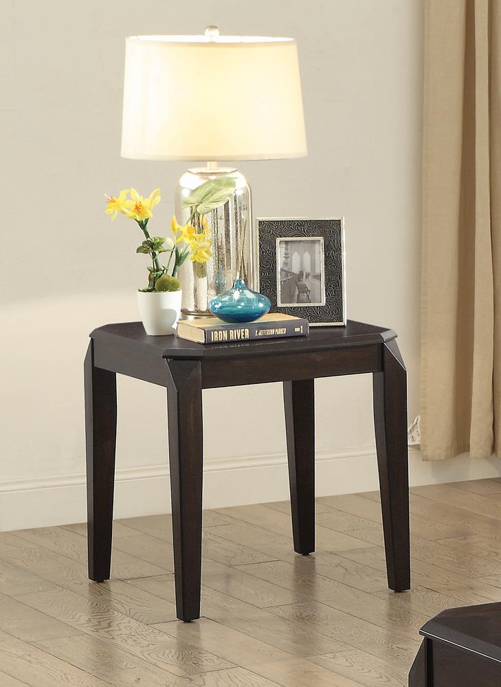 Square End Table Walnut