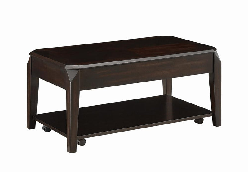 Lift Top Coffee Table with Hidden Storage Walnut
