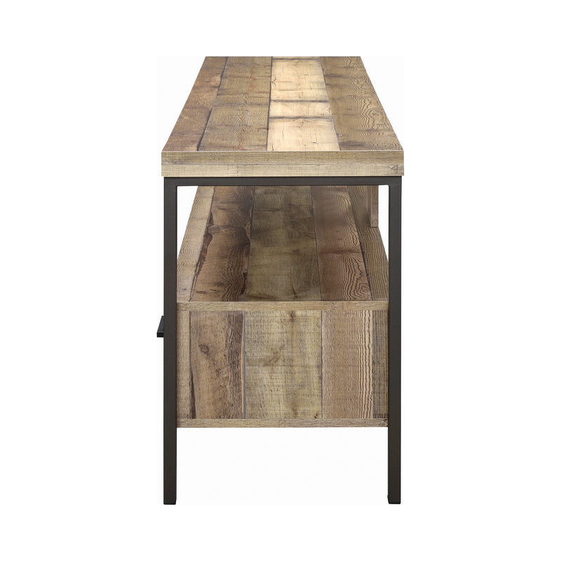 71″ 3-drawer TV Console Weathered Pine