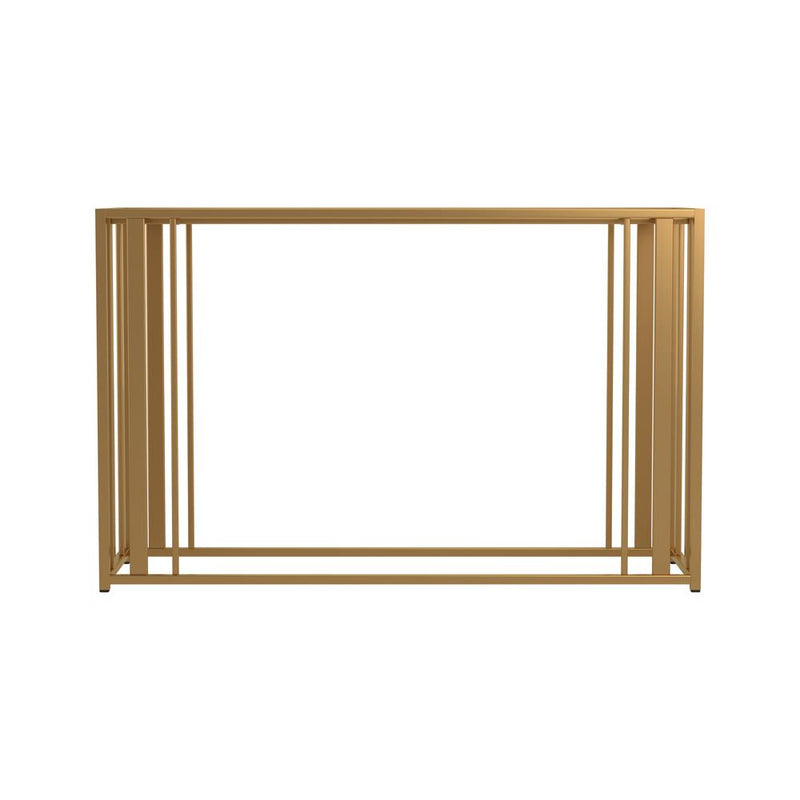 Eastbrook Metal Frame Sofa Table Matte Brass