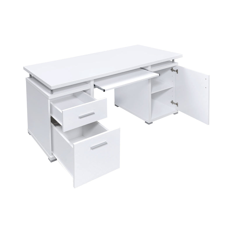 Tracy 2-drawer Computer Desk White