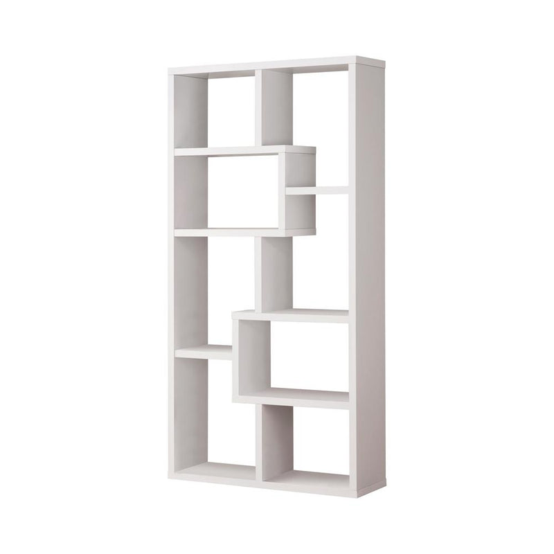 10-shelf Bookcase White