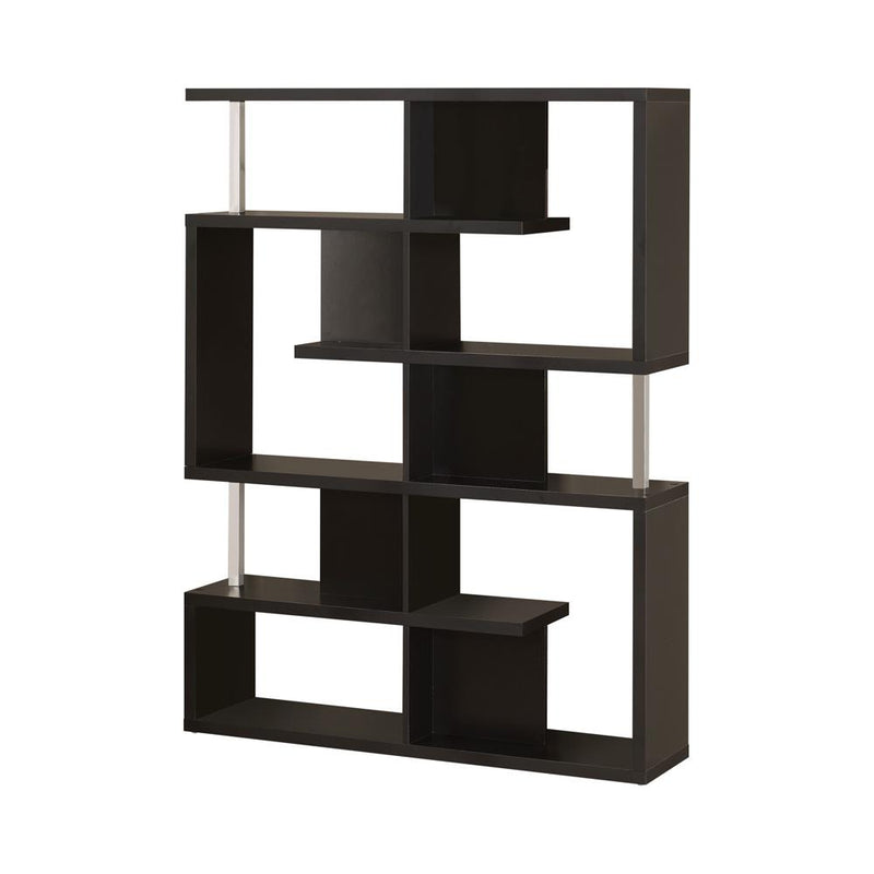 5-tier Bookcase Black and Chrome