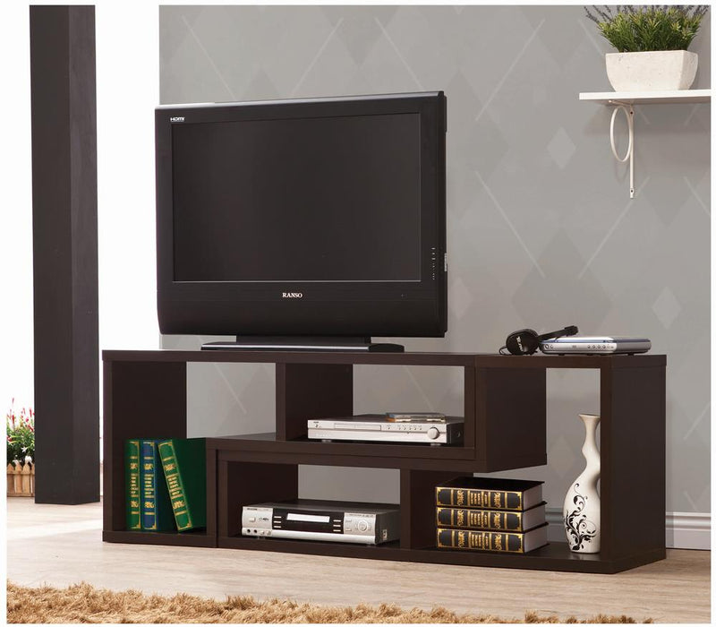 Convertible TV Console and Bookcase Cappuccino
