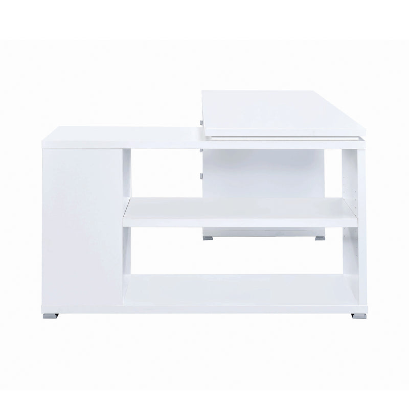 Yvette L-shape Office Desk White