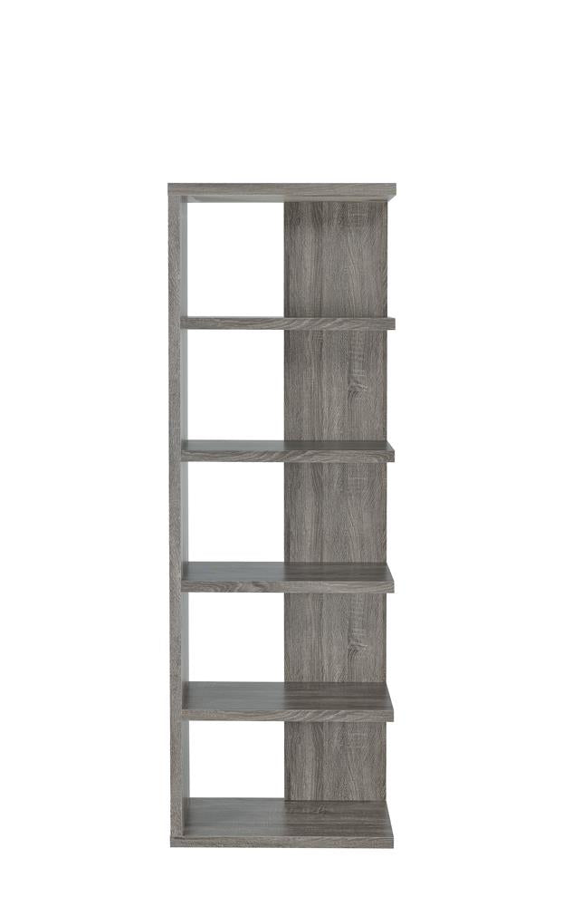 5-tier Bookcase Weathered Grey