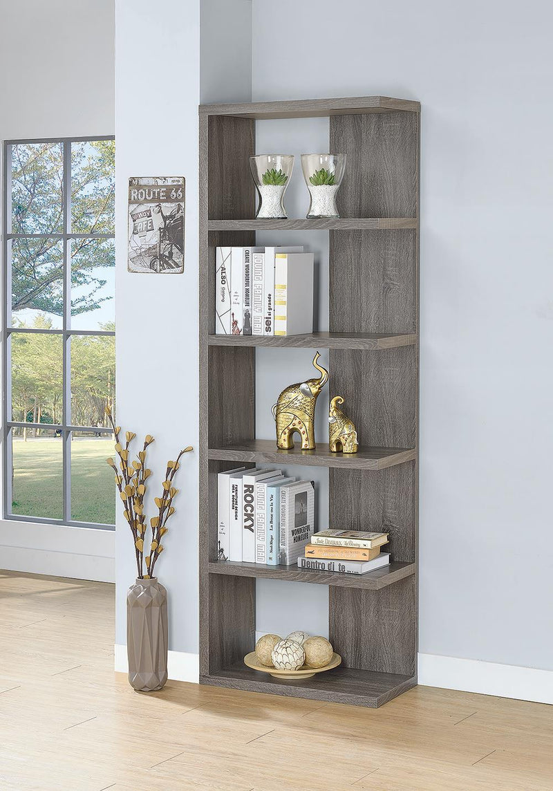 5-tier Bookcase Weathered Grey