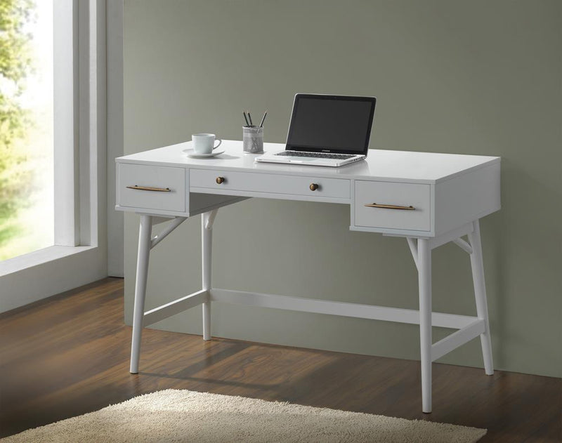 3-drawer Writing Desk White