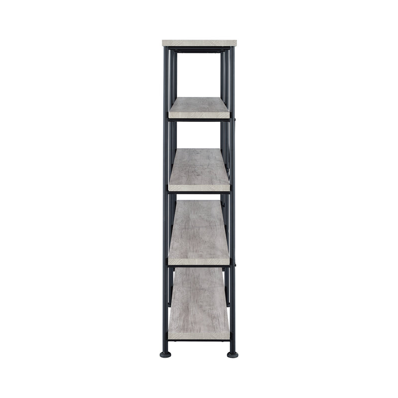 Analiese 4-shelf Open Bookcase Grey Driftwood