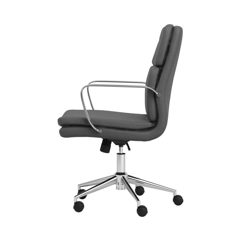 Standard Back Upholstered Office Chair Grey