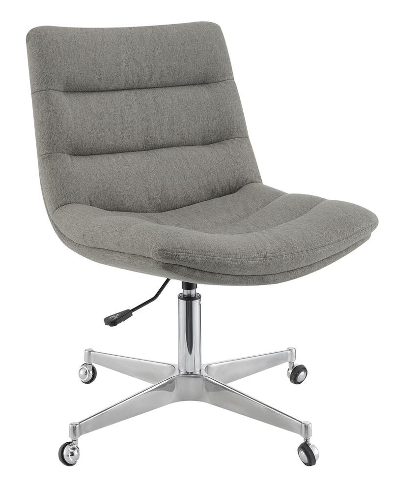 Tufted Cushion Office Chair Grey