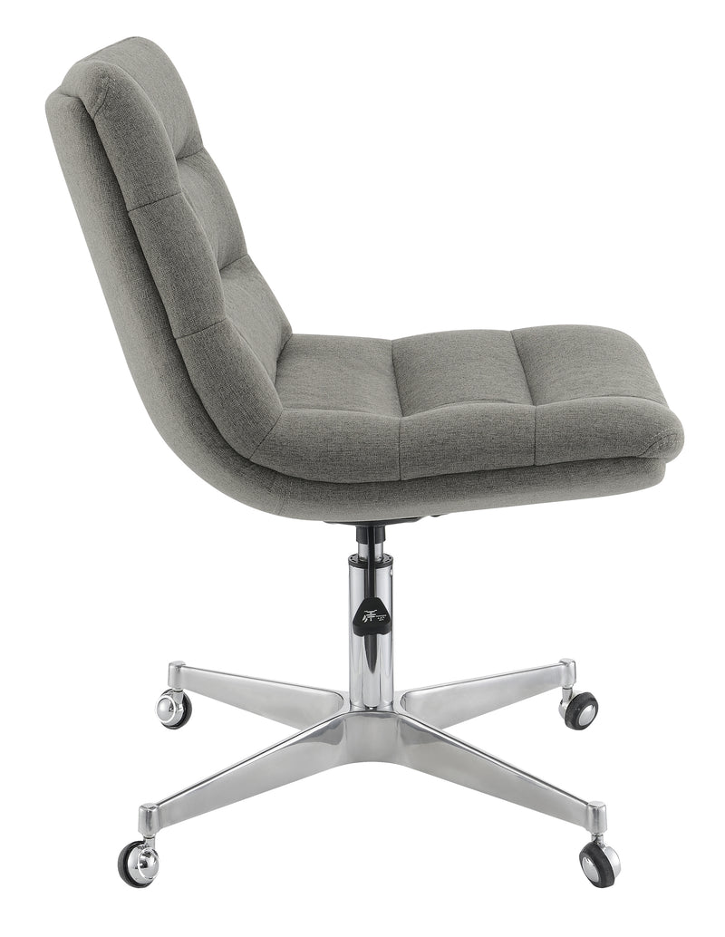 Tufted Cushion Office Chair Grey