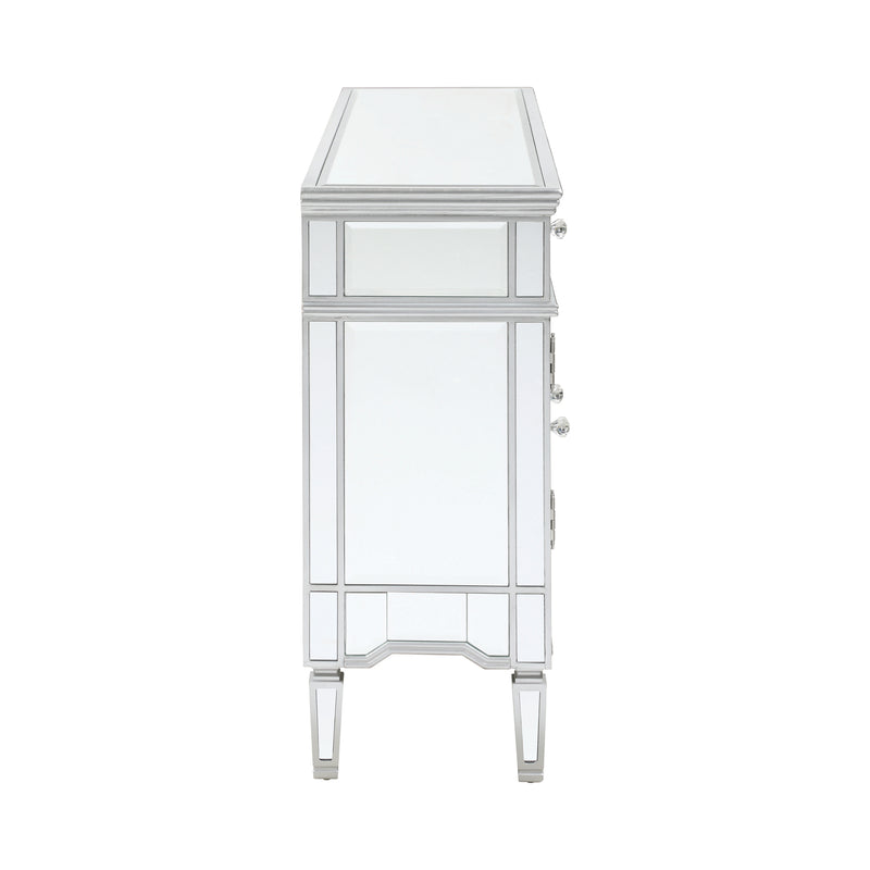5-drawer Accent Cabinet Silver
