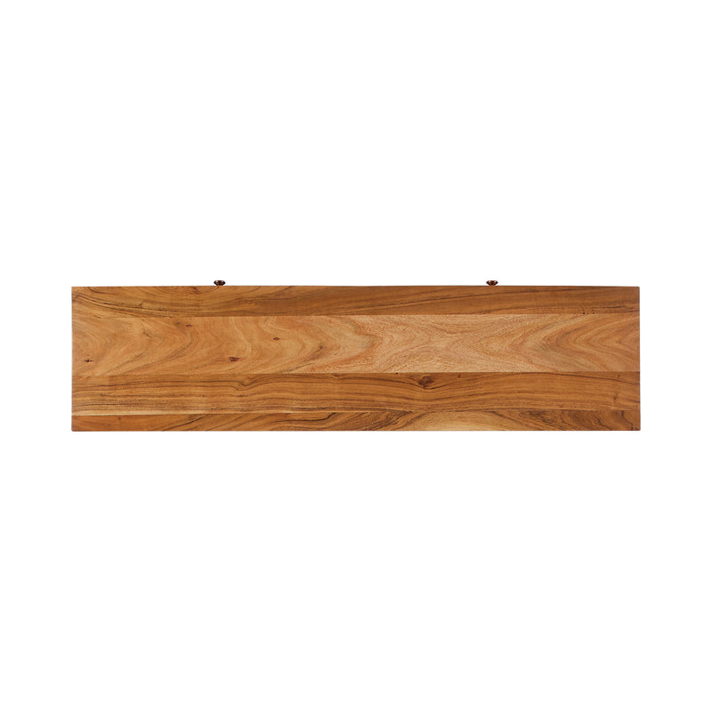 2-drawer Console Table Natural Brown