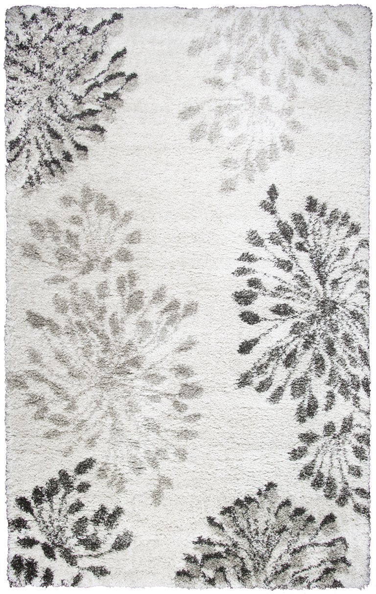 Adana Collection - Transitional Ivory & White 5' X 7'