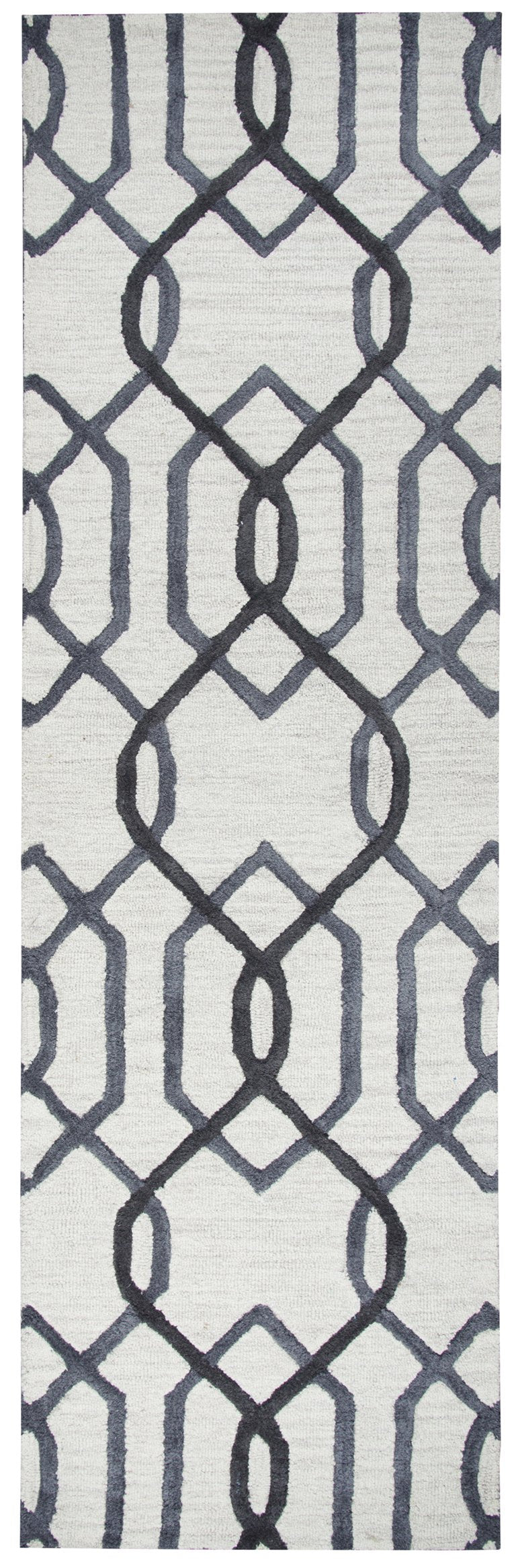 Caterine Collection - Geometric Gray 2' Runner