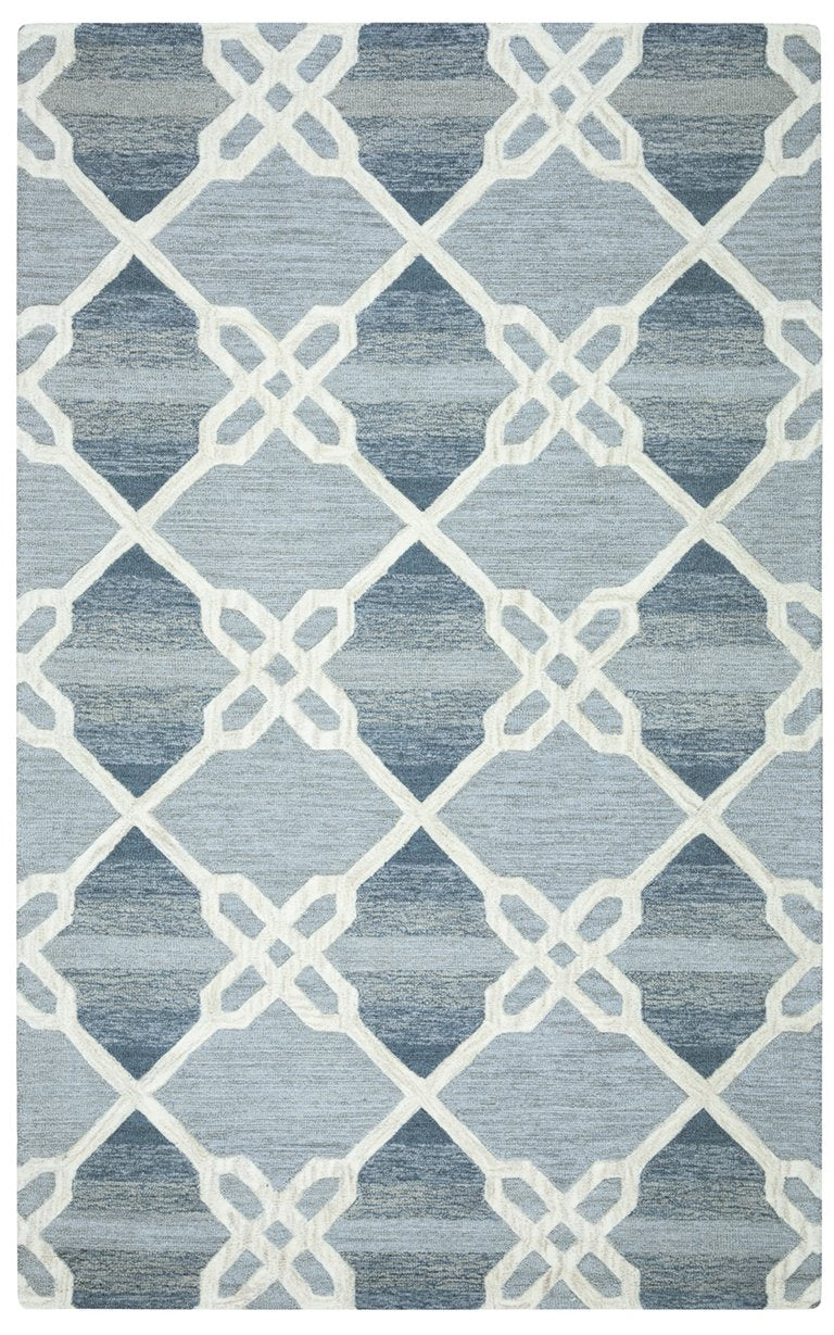 Caterine Collection - Geometric Blue 2' Runner