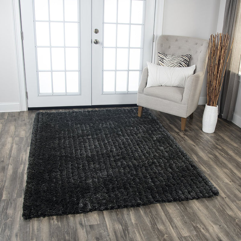 Dora Collection - Casual Black 5' X 7'