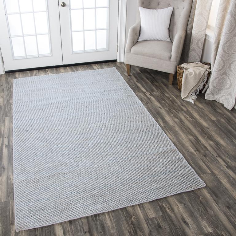 Ellington Collection - Casual Ivory & White 8' X 10'