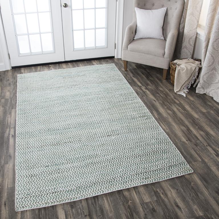 Ellington Collection - Casual Ivory & White 5' X 8'