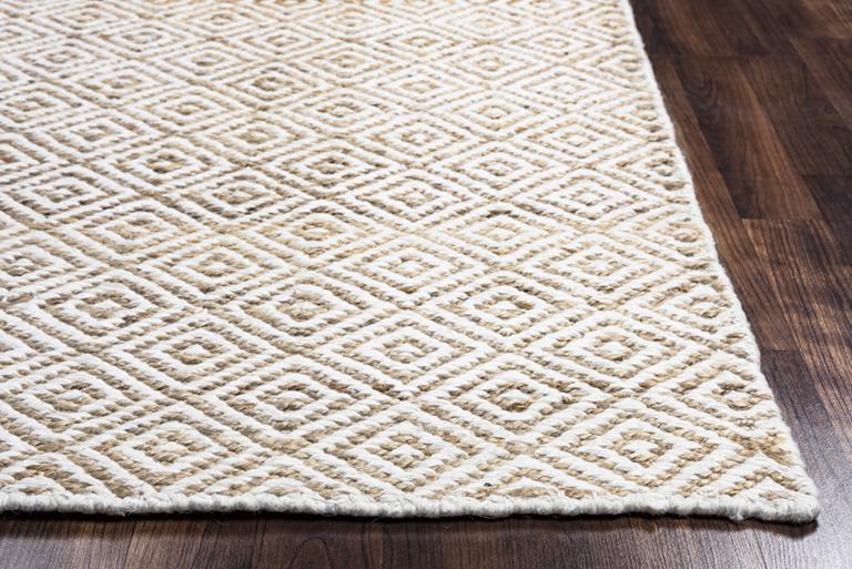 Ellington Collection - Casual Ivory & White 5' X 8'