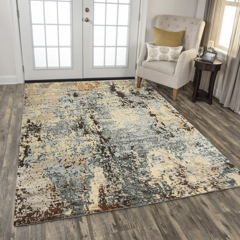 Finesse Collection - Modern Brown 6' X 9'