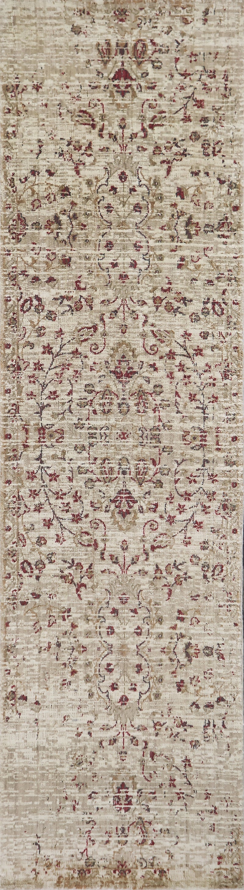 Gossamer Collection - Traditional Ivory & White 2' Runner