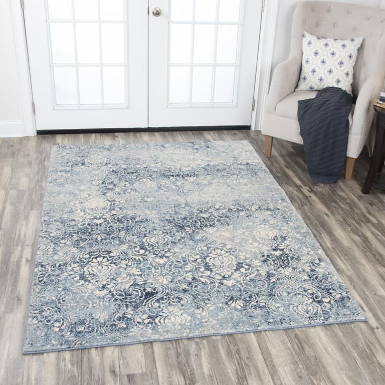 Gossamer Collection - Transitional Blue 5' X 8'