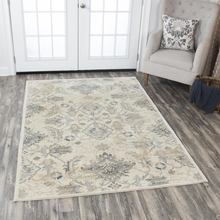 Gossamer Collection - Transitional Ivory & White 8' X 10'