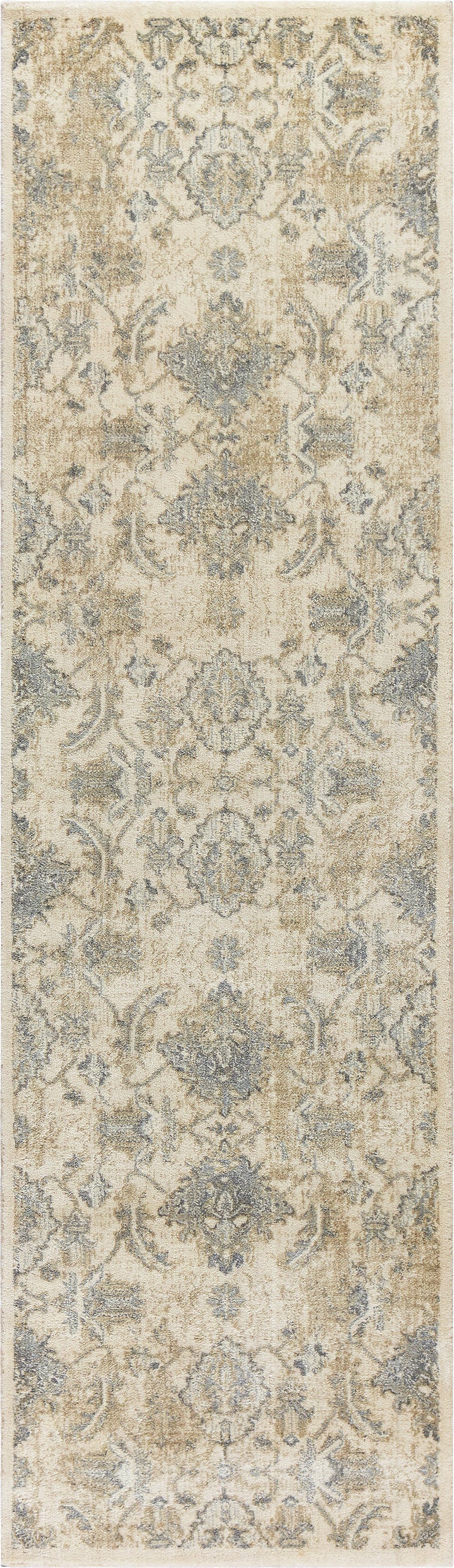 Gossamer Collection - Transitional Ivory & White 2' Runner