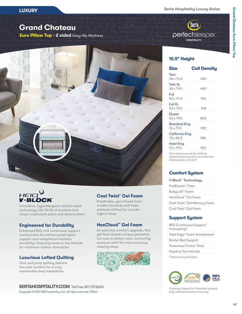 Grand Chateau II - Hospitality Mattress