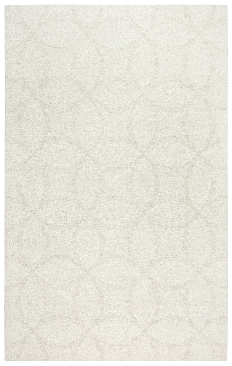 Harmony Collection -  Ivory & White 5' X 7'