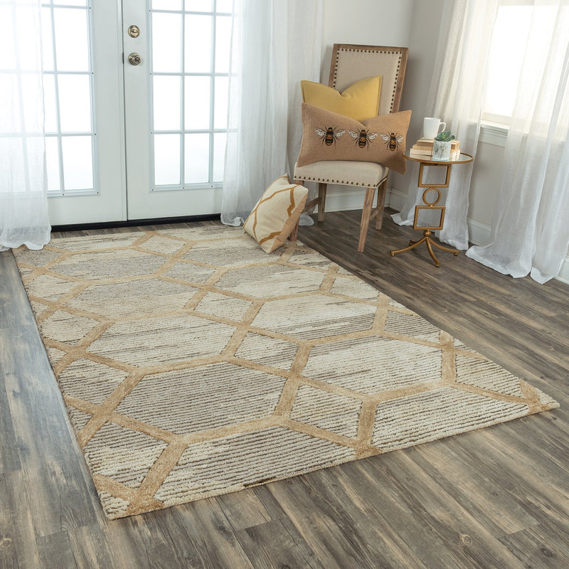 Haven Collection - Modern Brown 5' X 7'