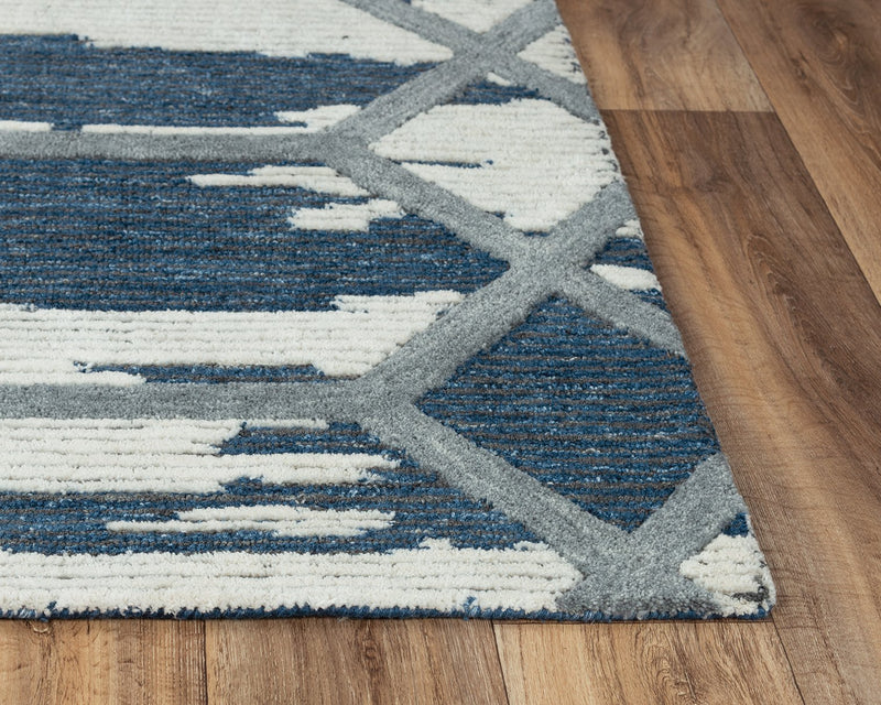 Haven Collection - Modern Blue 5' X 7'