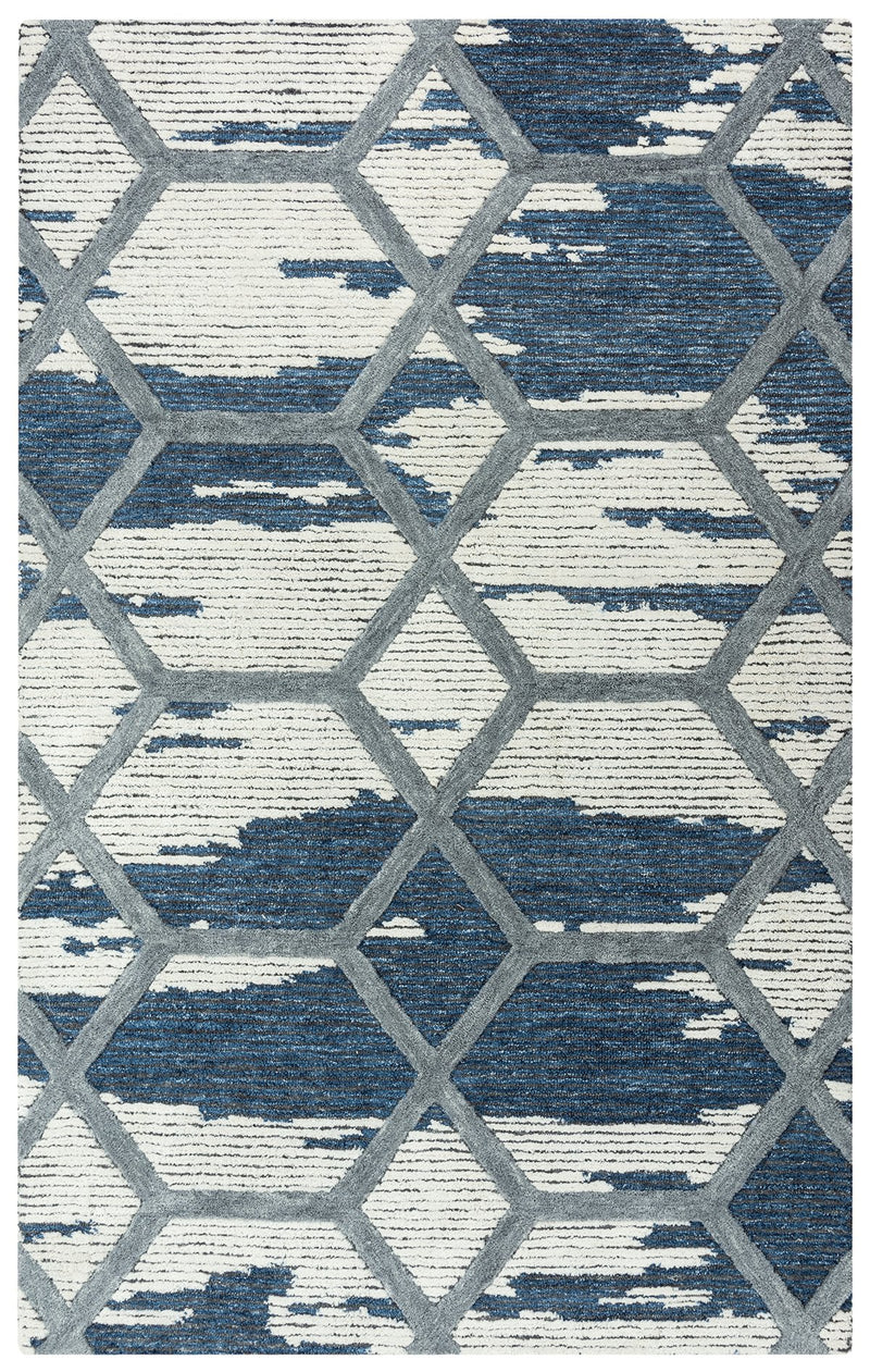 Haven Collection - Modern Blue 5' X 7'