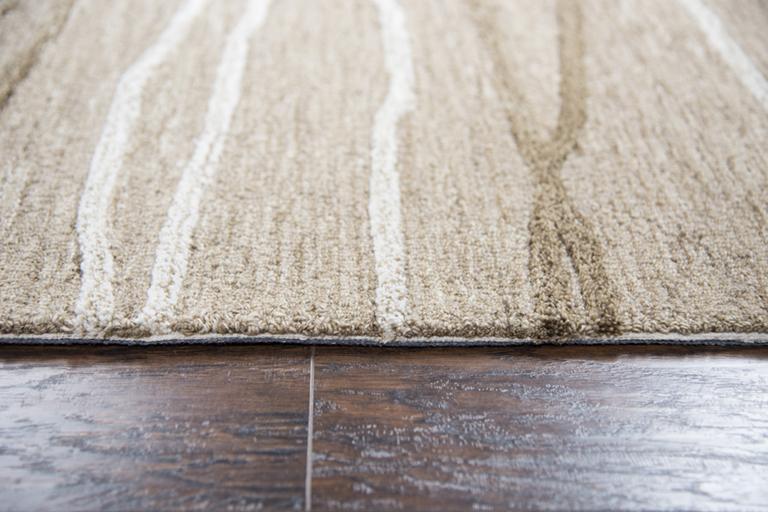 Idyllic Collection - Contemporary Ivory & White 2' Runner