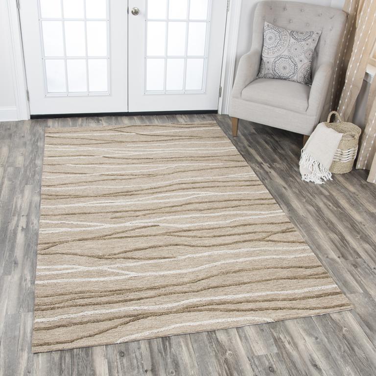 Idyllic Collection - Contemporary Ivory & White 2' Runner