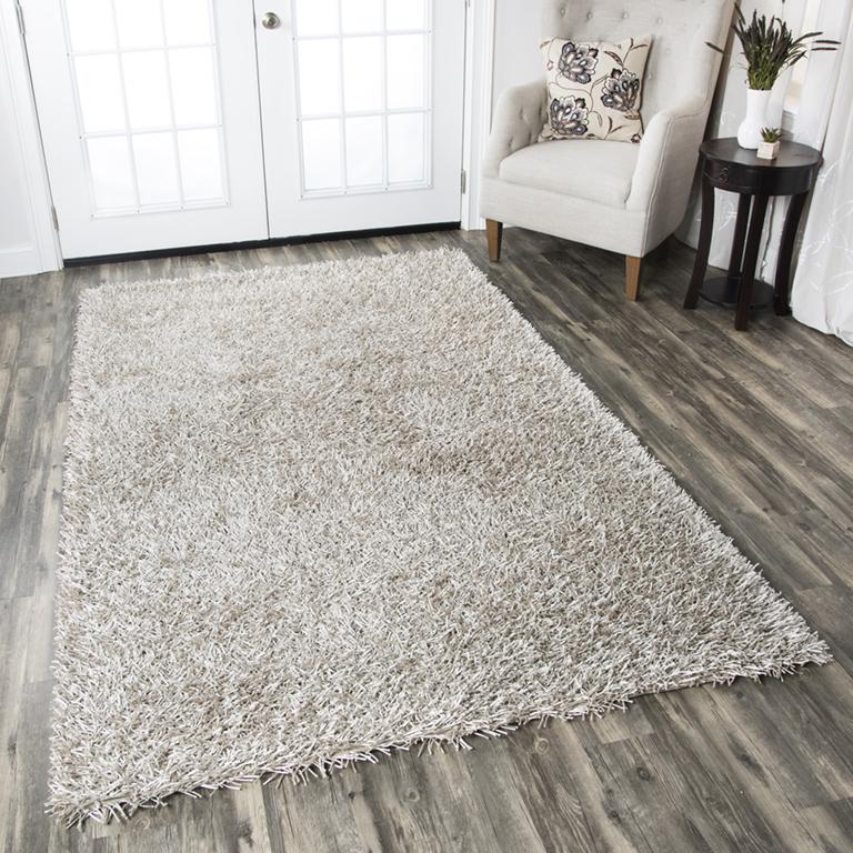 Kempton Collection - Casual Ivory & White 6' X 9'