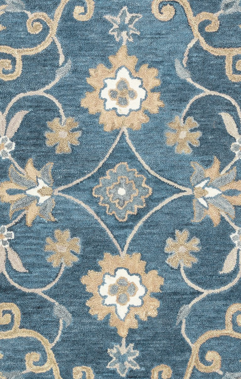 Leone Collection - Transitional Blue 10' Round