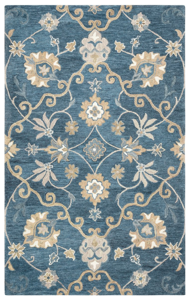 Leone Collection - Transitional Blue 10' Round