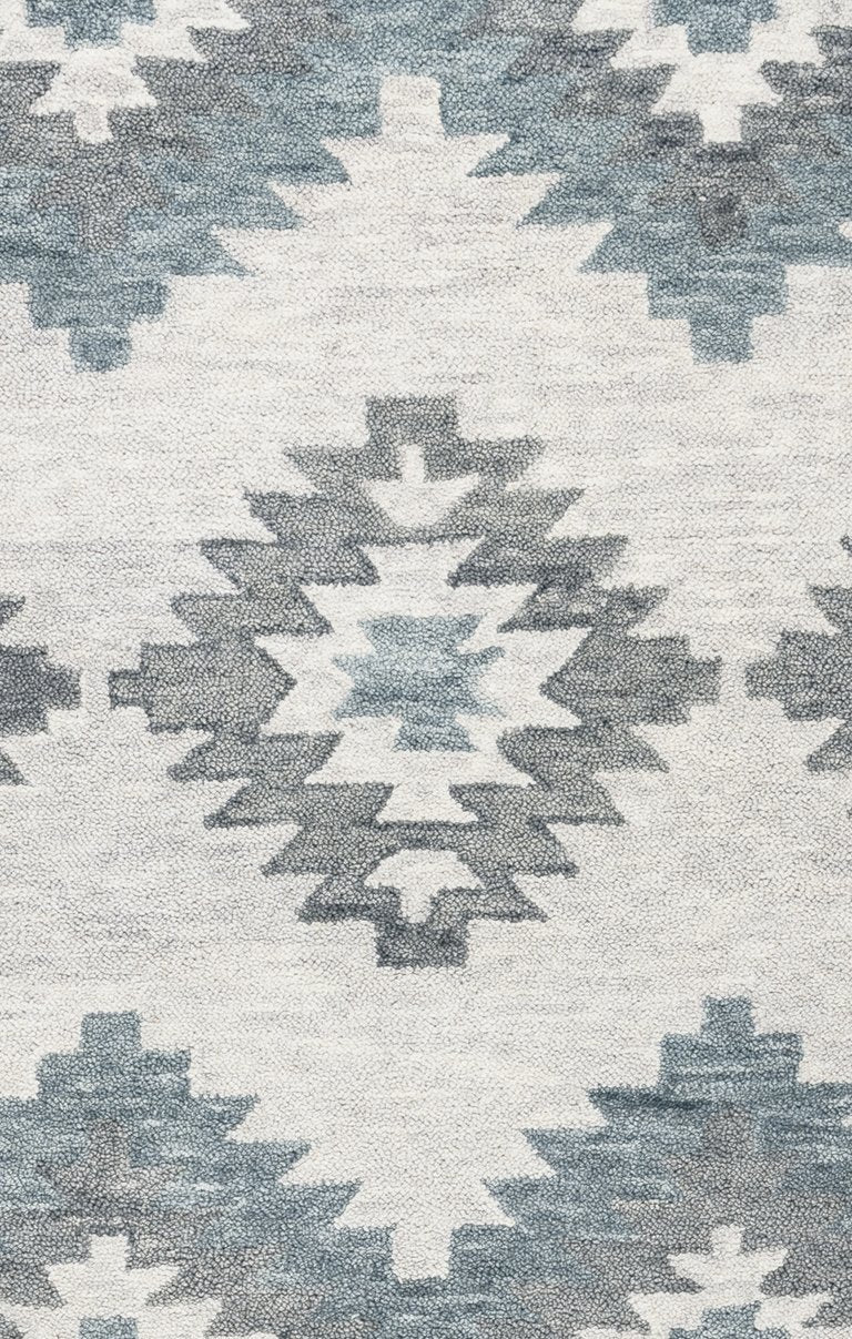 Leone Collection - Southwest Ivory & White 2' Runner