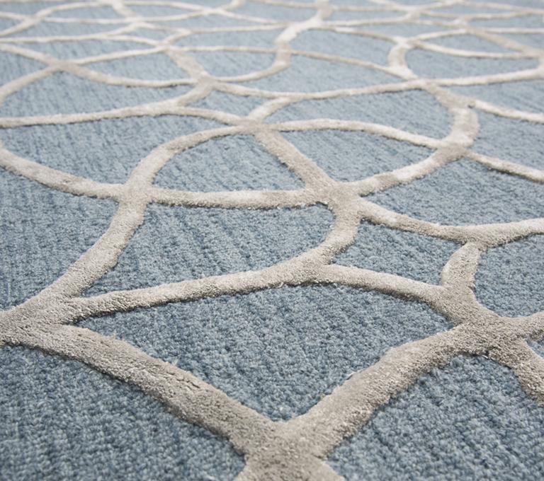 Monroe Collection - Geometric Blue 9' X 12'