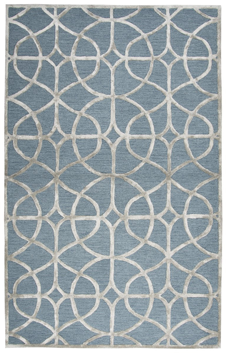 Monroe Collection - Geometric Blue 9' X 12'