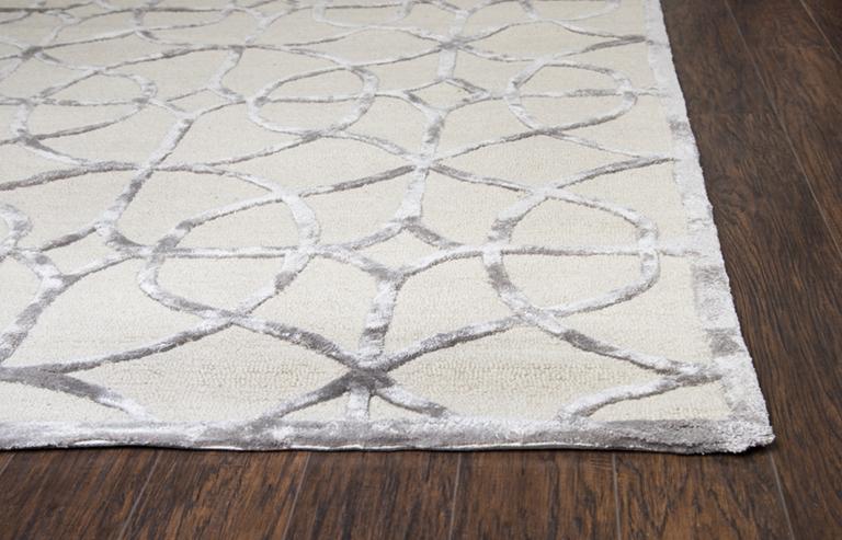 Monroe Collection - Geometric Ivory & White 8' X 10'