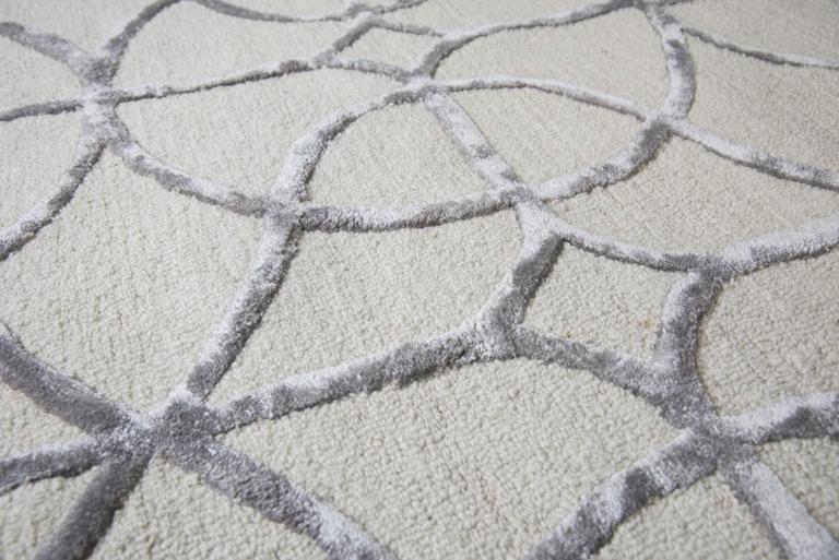 Monroe Collection - Geometric Ivory & White 8' X 10'