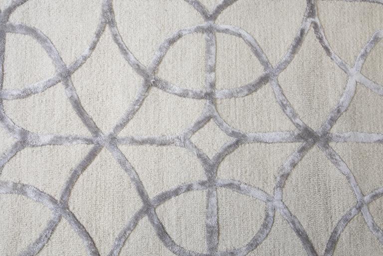 Monroe Collection - Geometric Ivory & White 8' X 10'